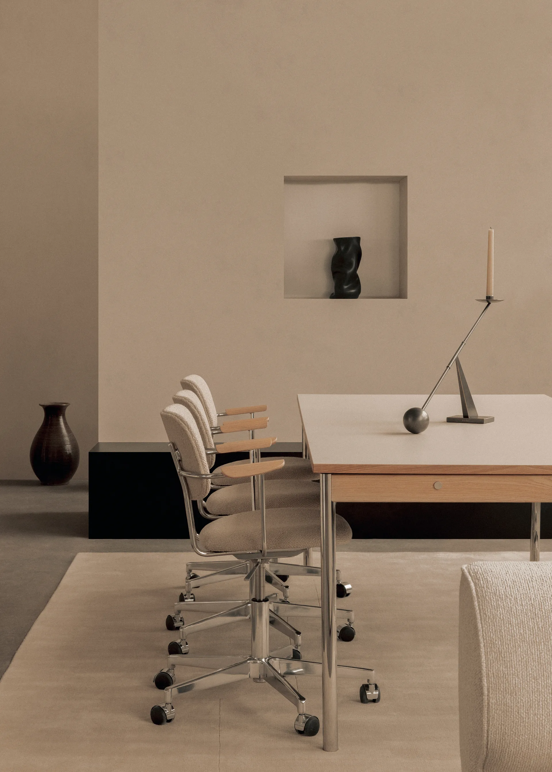 Interconnect kandelaar 70 cm, Bronzed brass Audo Copenhagen