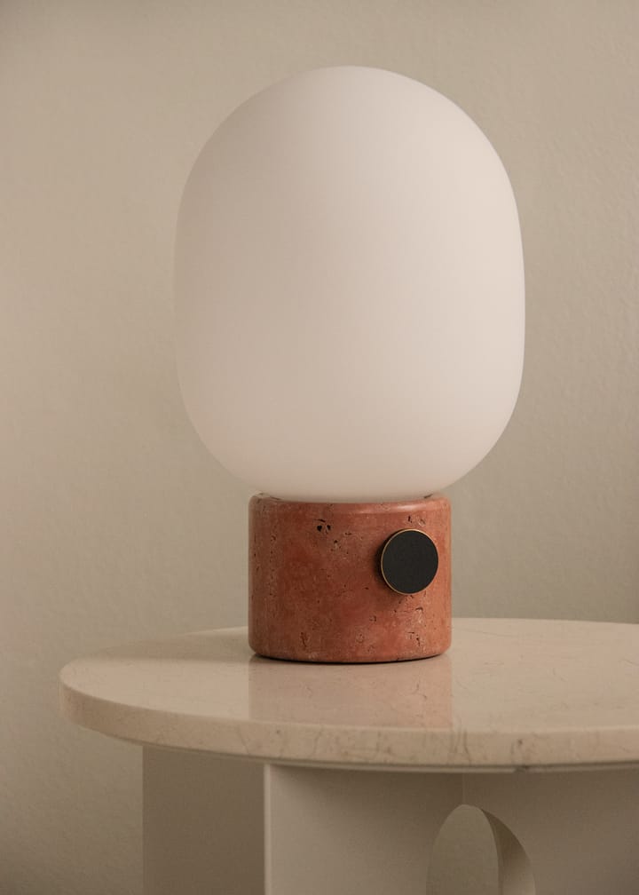 JWDA tafellamp, Red travertine Audo Copenhagen