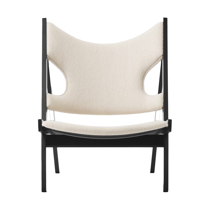 Knitting loungefauteuil - Barnum Bouclé 24-zwart eik - Audo Copenhagen