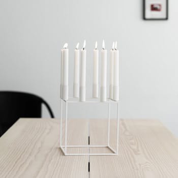 Kubus 8 kandelaar, white (wit) Audo Copenhagen