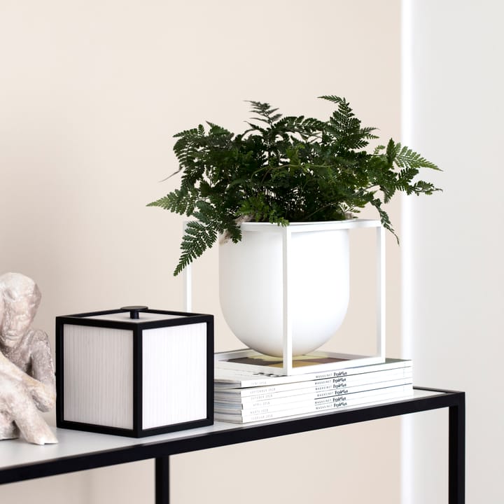 Kubus bloempot 14 cm, Wit Audo Copenhagen