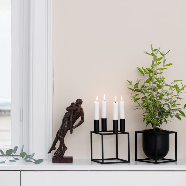 Kubus bloempot 14 cm, Zwart Audo Copenhagen