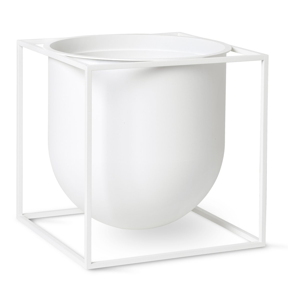 Audo Copenhagen Kubus bloempot 23 cm Wit | Scandinavisch Interieur | Bloempotten | Wit