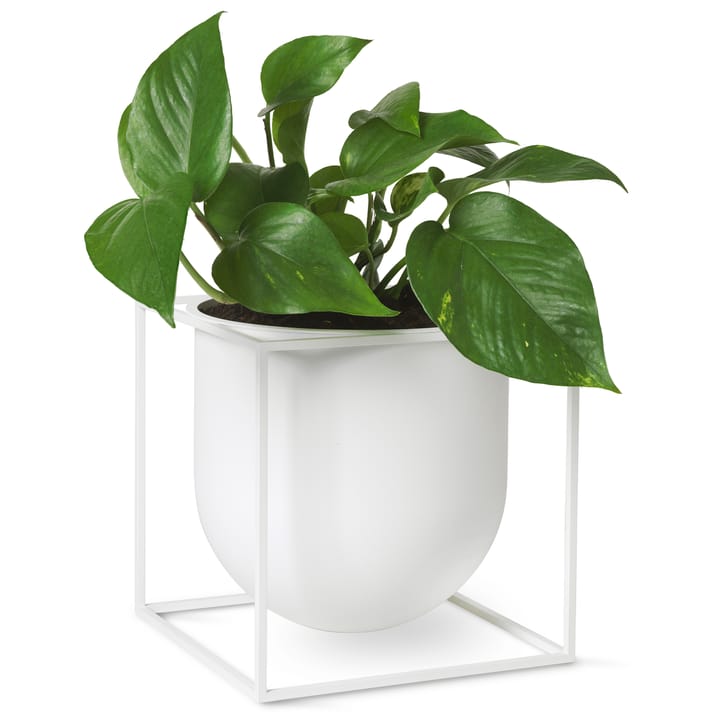 Kubus bloempot 23 cm, Wit Audo Copenhagen