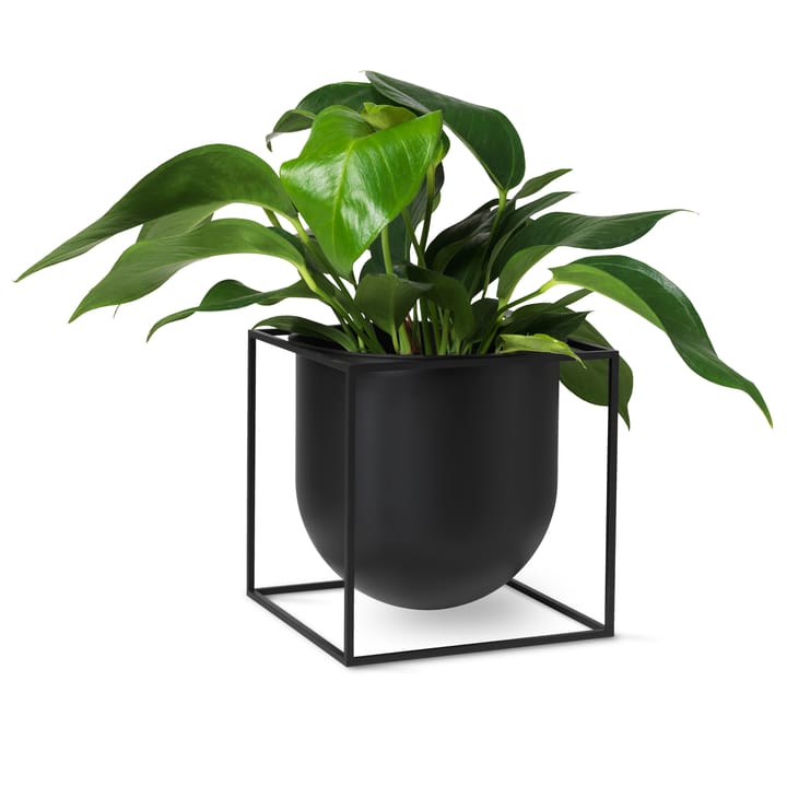 Kubus bloempot 23 cm, Zwart Audo Copenhagen