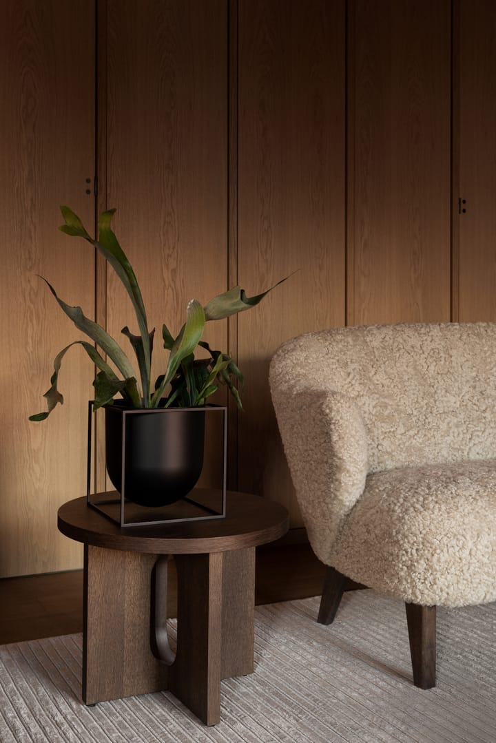 Kubus bloempot 23 cm, Zwart Audo Copenhagen