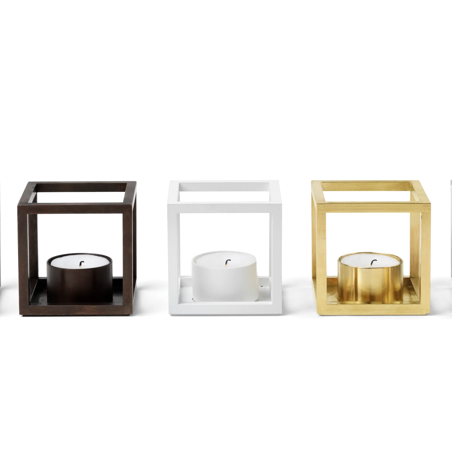 Kubus kandelaar, wit Audo Copenhagen