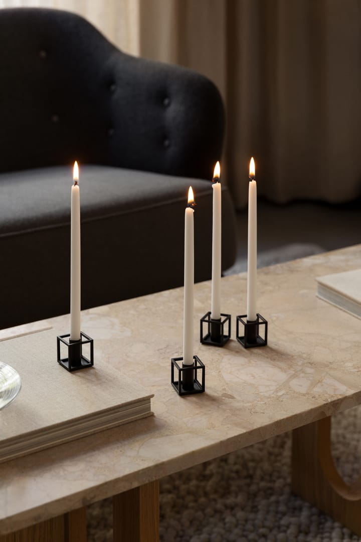 Kubus Micro kandelaar 2-pack, Zwart Audo Copenhagen