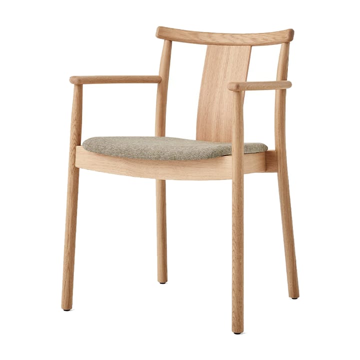 Merkur stoel met armleuningen en kussen - Oak-Hallingdal 0200 beige - Audo Copenhagen