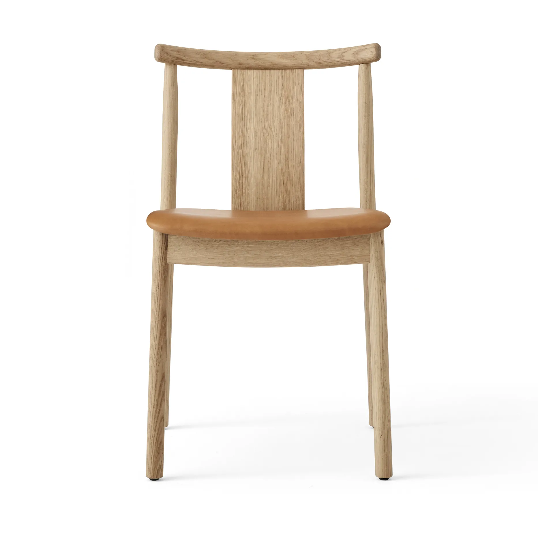 Merkur stoel met kussen, Oak- Dakar 0250 cognac Audo Copenhagen