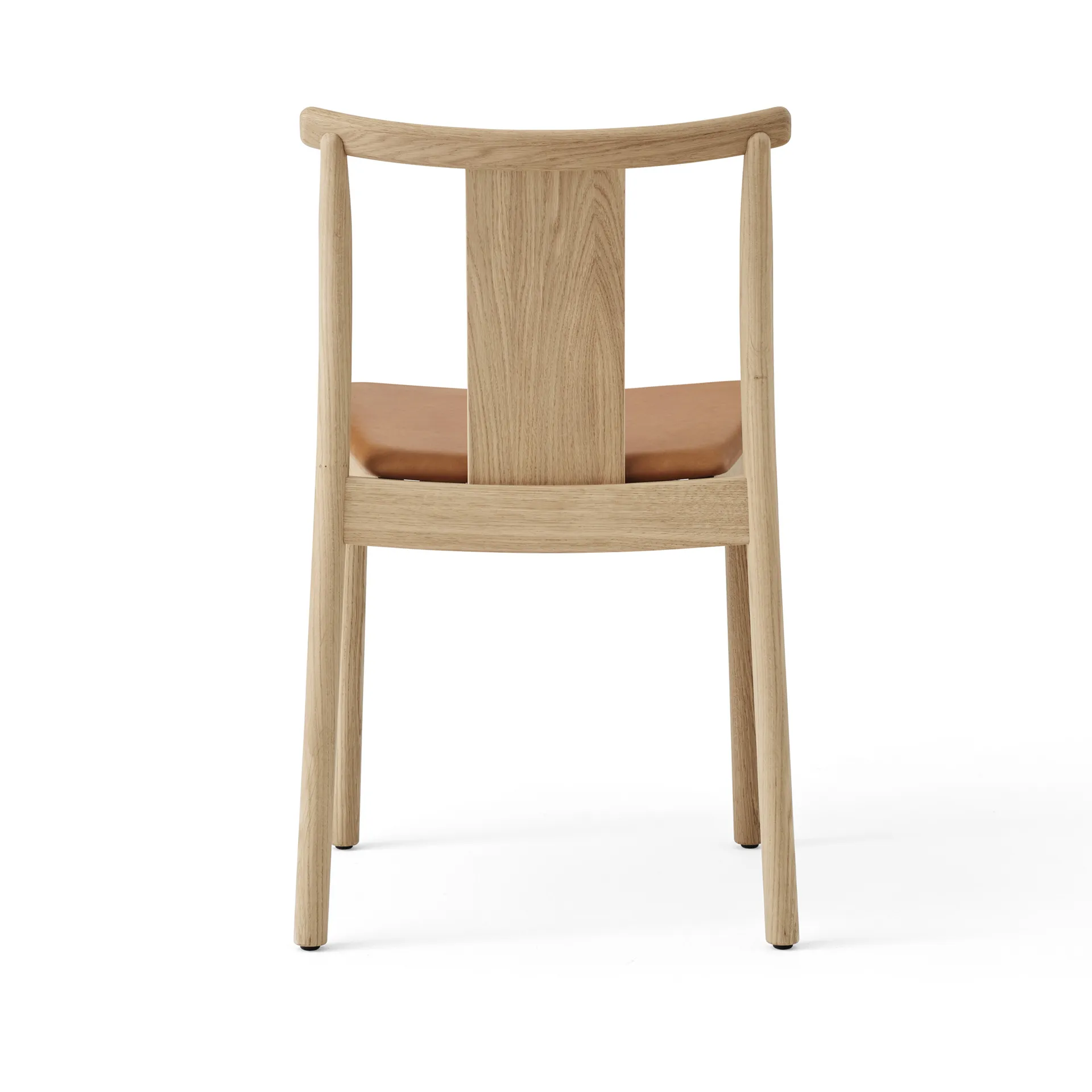 Merkur stoel met kussen, Oak- Dakar 0250 cognac Audo Copenhagen