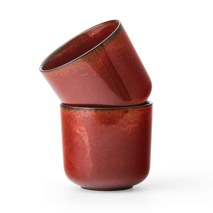 New Norm beker 26 cl 2-pack - Rood geglazuurd - Audo Copenhagen