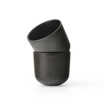 New Norm espressokopje 8,5 cl 2-pack - Donker geglazuurd - Audo Copenhagen