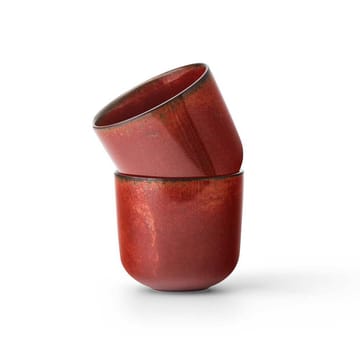 New Norm espressokopje 8,5 cl 2-pack - Rood geglazuurd - Audo Copenhagen