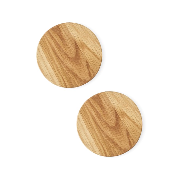 New Norm glasonderzetter van hout 2-pack - Geolied eikenhout - Audo Copenhagen