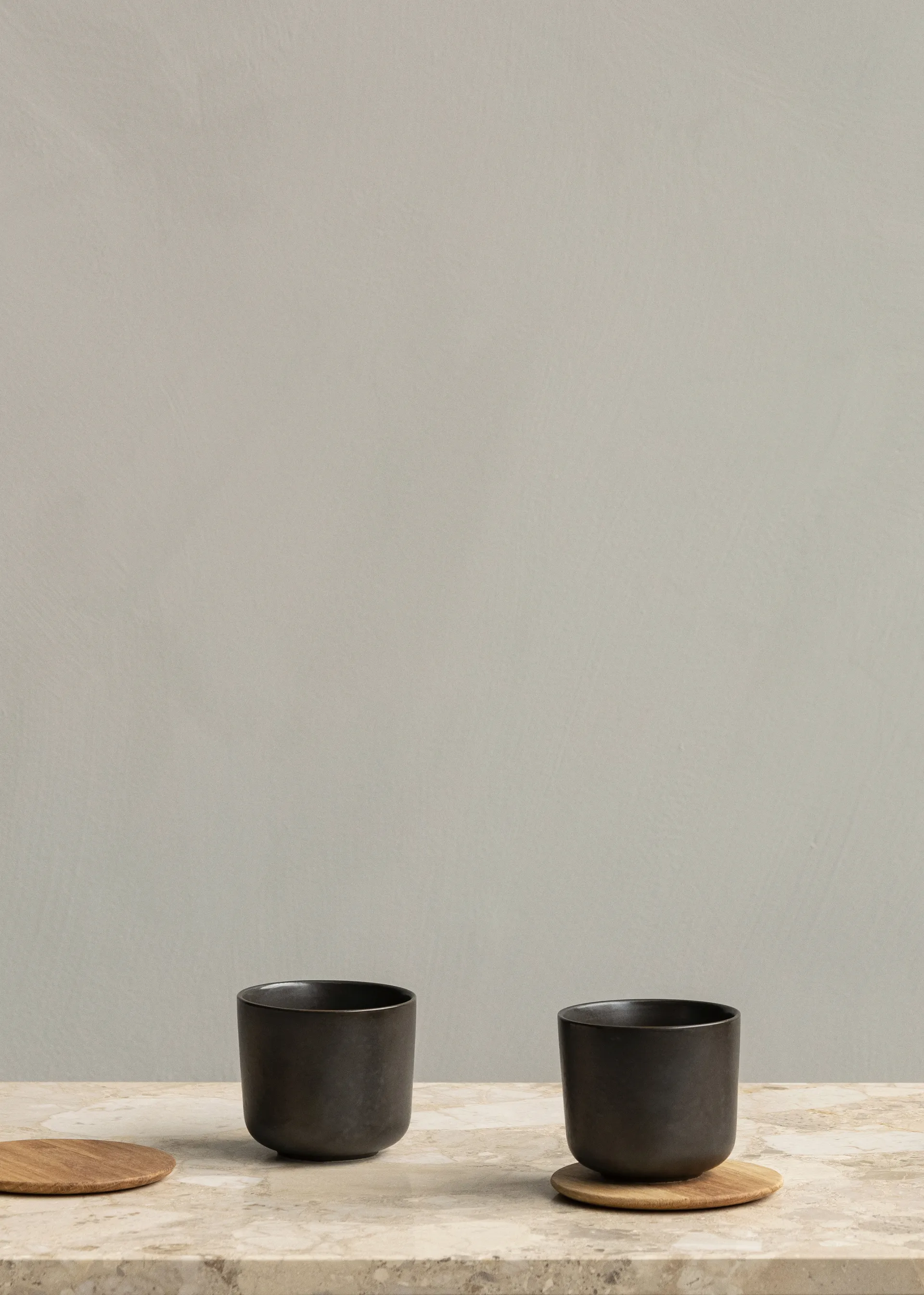New Norm glasonderzetter van hout 2-pack, Geolied eikenhout Audo Copenhagen