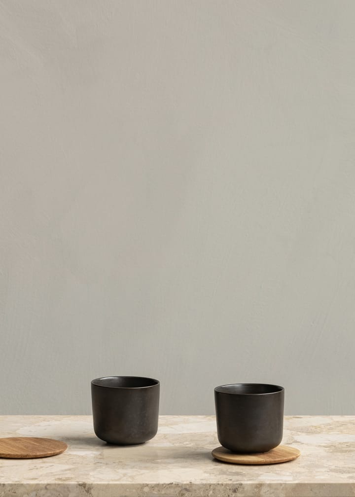New Norm glasonderzetter van hout 2-pack, Geolied eikenhout Audo Copenhagen