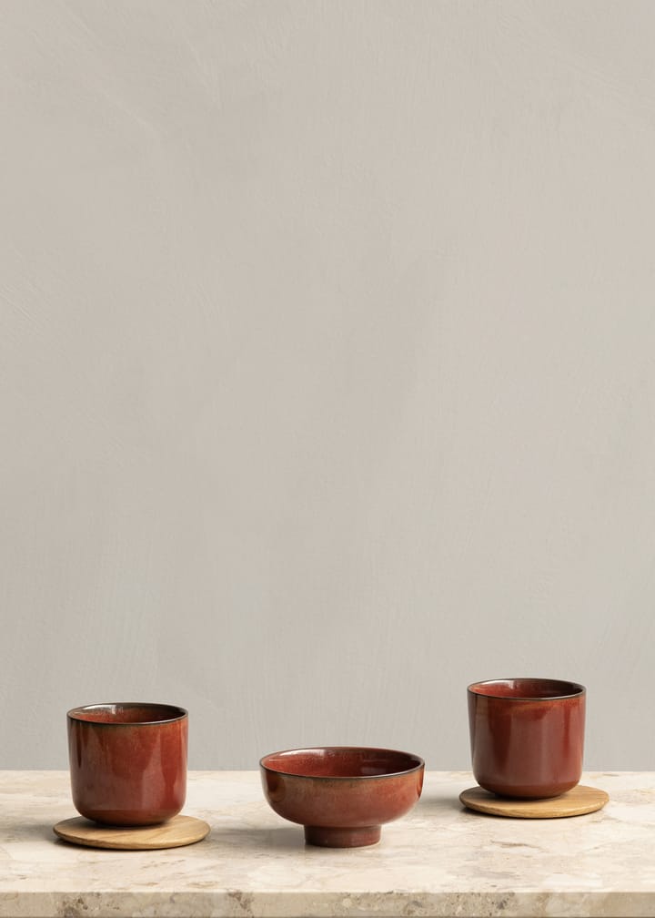 New Norm glasonderzetter van hout 2-pack, Geolied eikenhout Audo Copenhagen