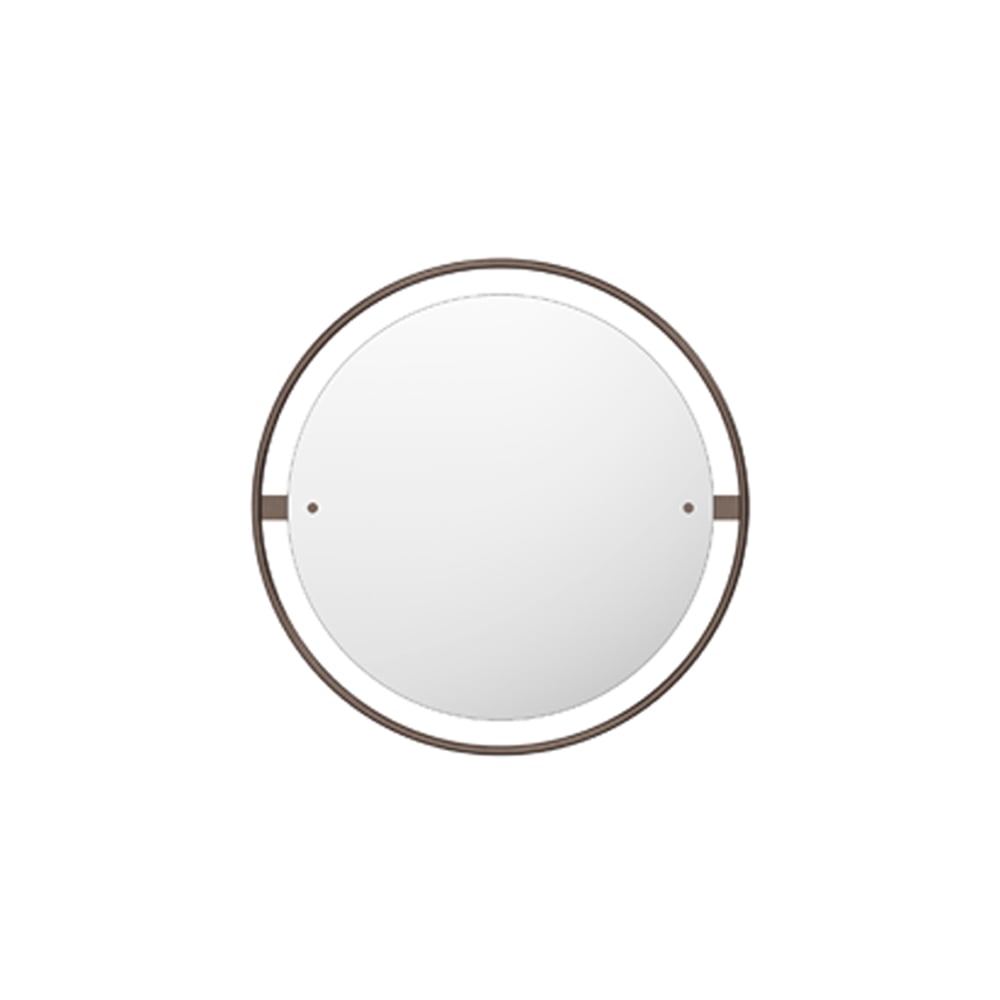 Audo Copenhagen Nimbus Spiegel bronzed brass, o60 | Scandinavisch Interieur | Wandspiegels | Bruin