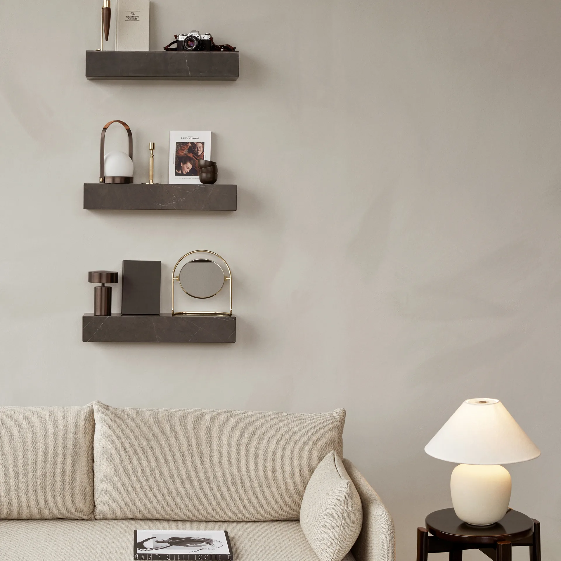 Nimbus tafelspiegel 25 cm, Gepolijst messing Audo Copenhagen