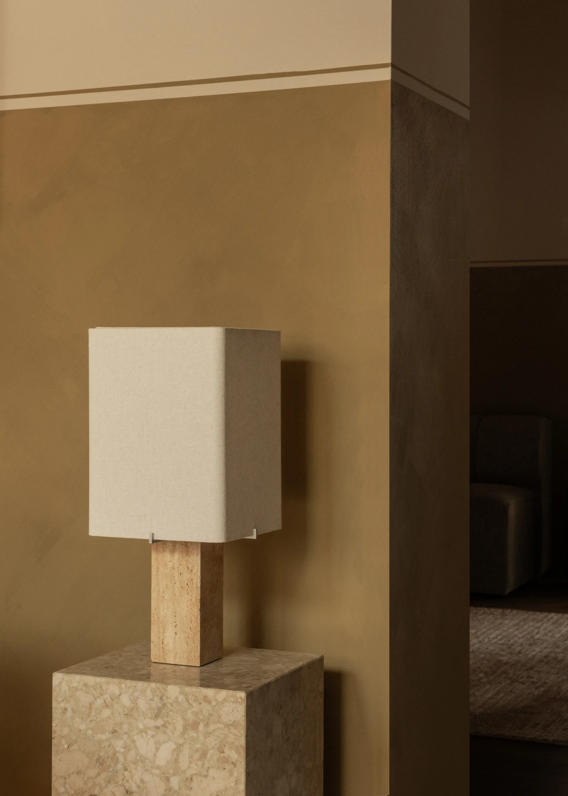 Nonna tafellamp 49 cm, Travertine-sand Audo Copenhagen