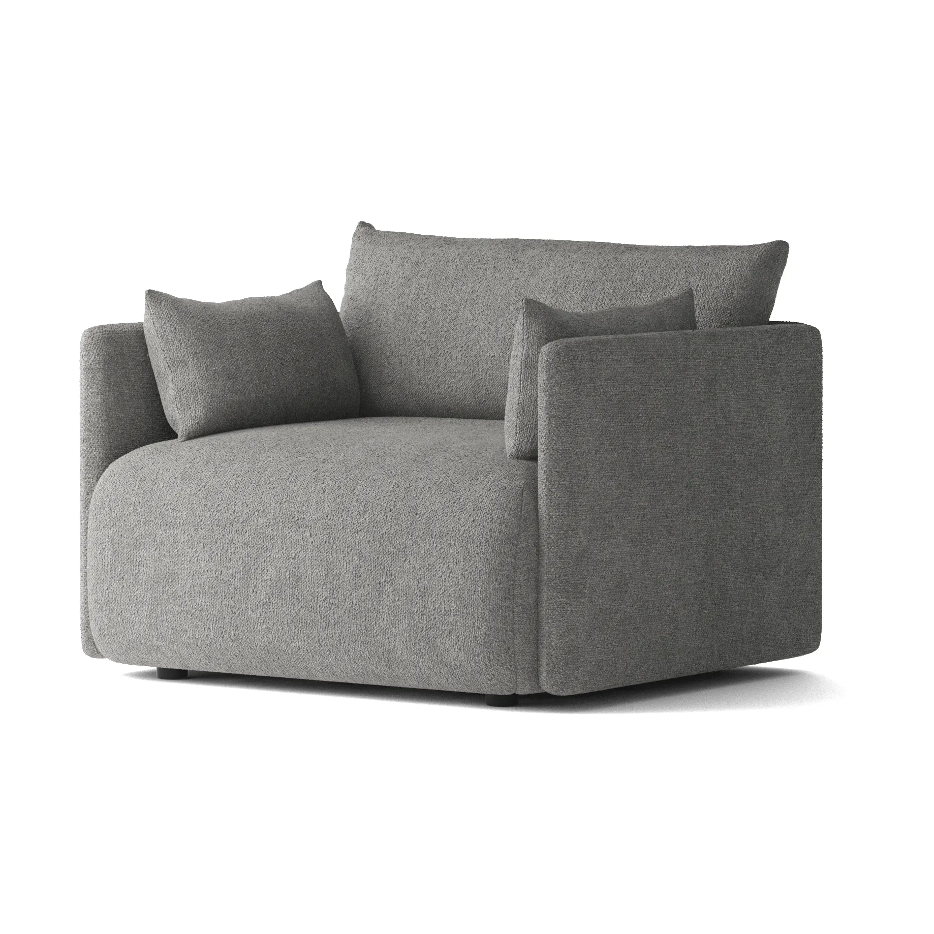 Offset fauteuil, Audo Bouclé 16 Dark grey Audo Copenhagen