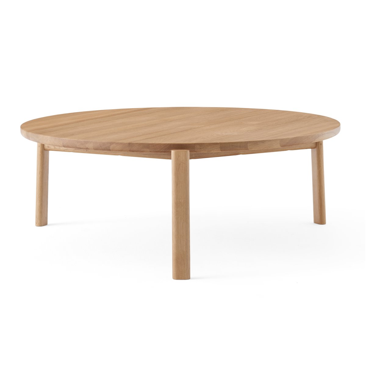 Audo Copenhagen Passage salontafel o90 cm Eiken | Scandinavisch Interieur | Salontafels | Beige