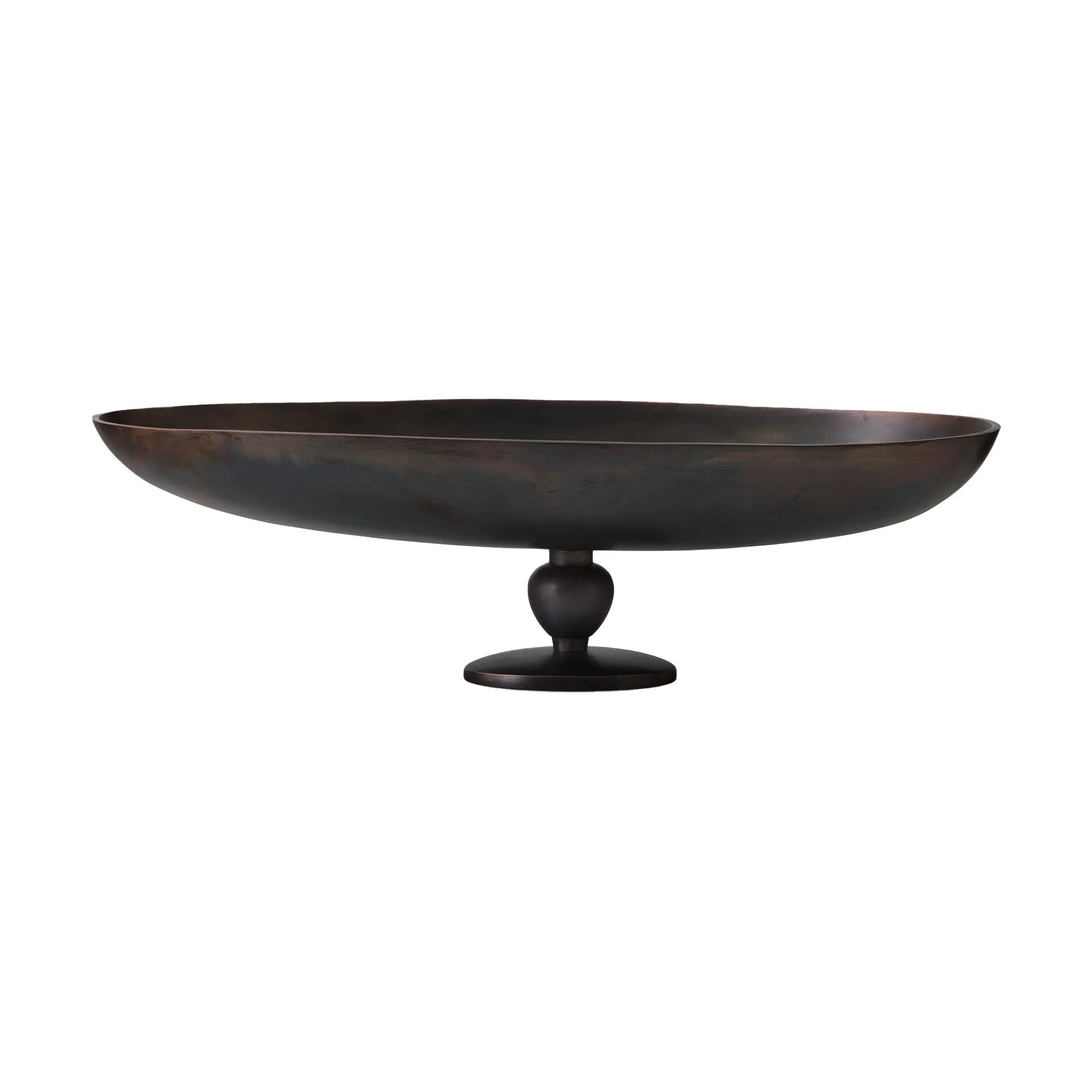 Pavot serveerschaal op voet, Bruin Audo Copenhagen