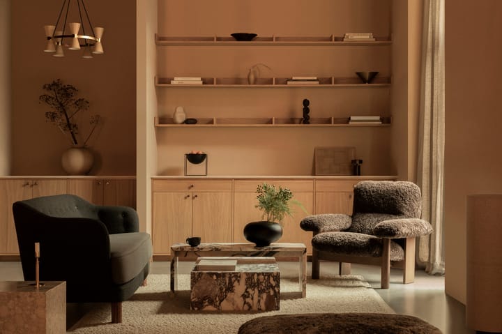 Plinth Bridge sideboard, Calacatta Viola Audo Copenhagen