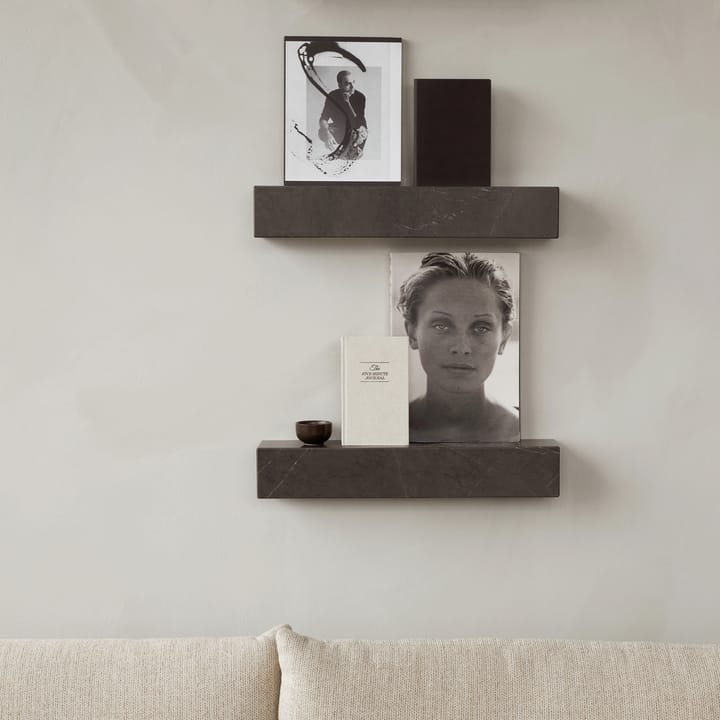 Plinth plank, Bruin-grijs kendzo-marmer Audo Copenhagen