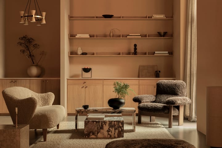 Plinth salontafel, multi, rose, low Audo Copenhagen
