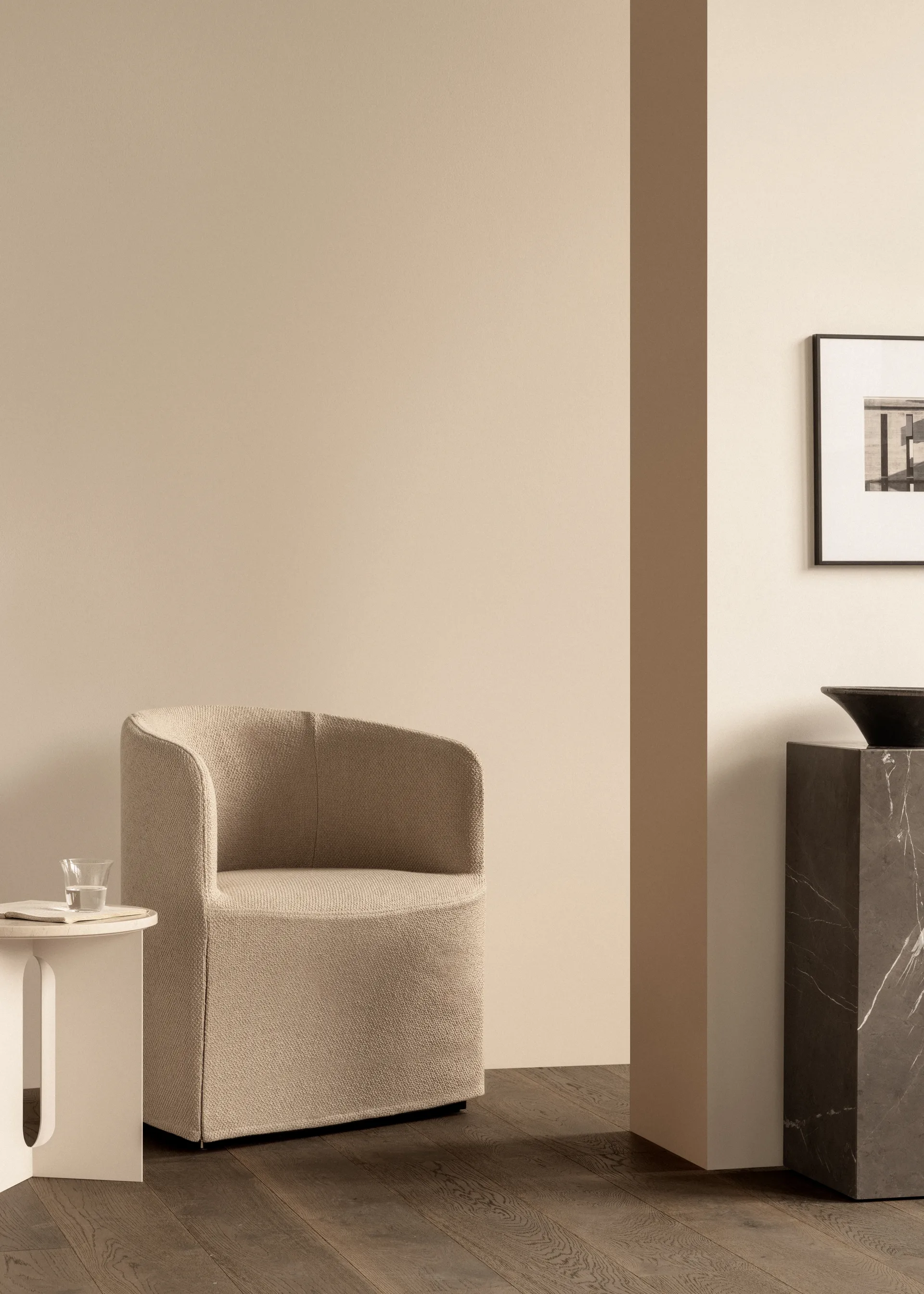 Plinth tall bijzettafel 30x30x51 cm, Grey galaxy Audo Copenhagen