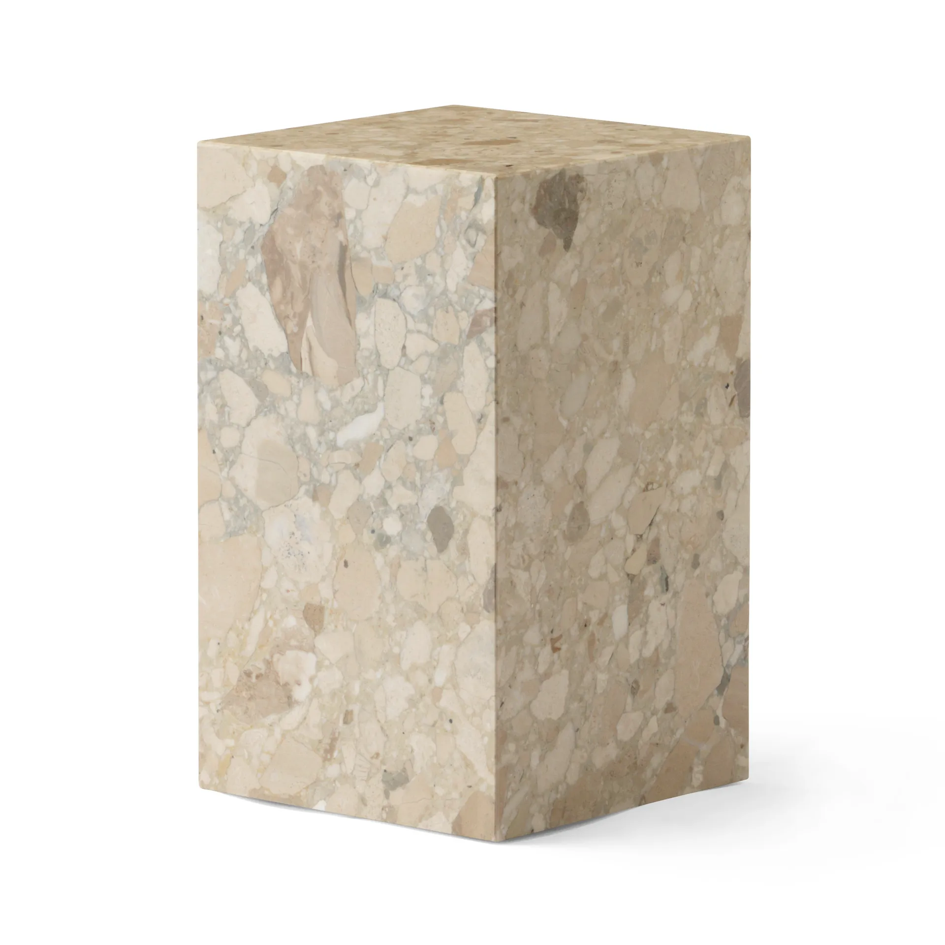 Plinth tall bijzettafel 30x30x51 cm, Kunis Breccia Audo Copenhagen