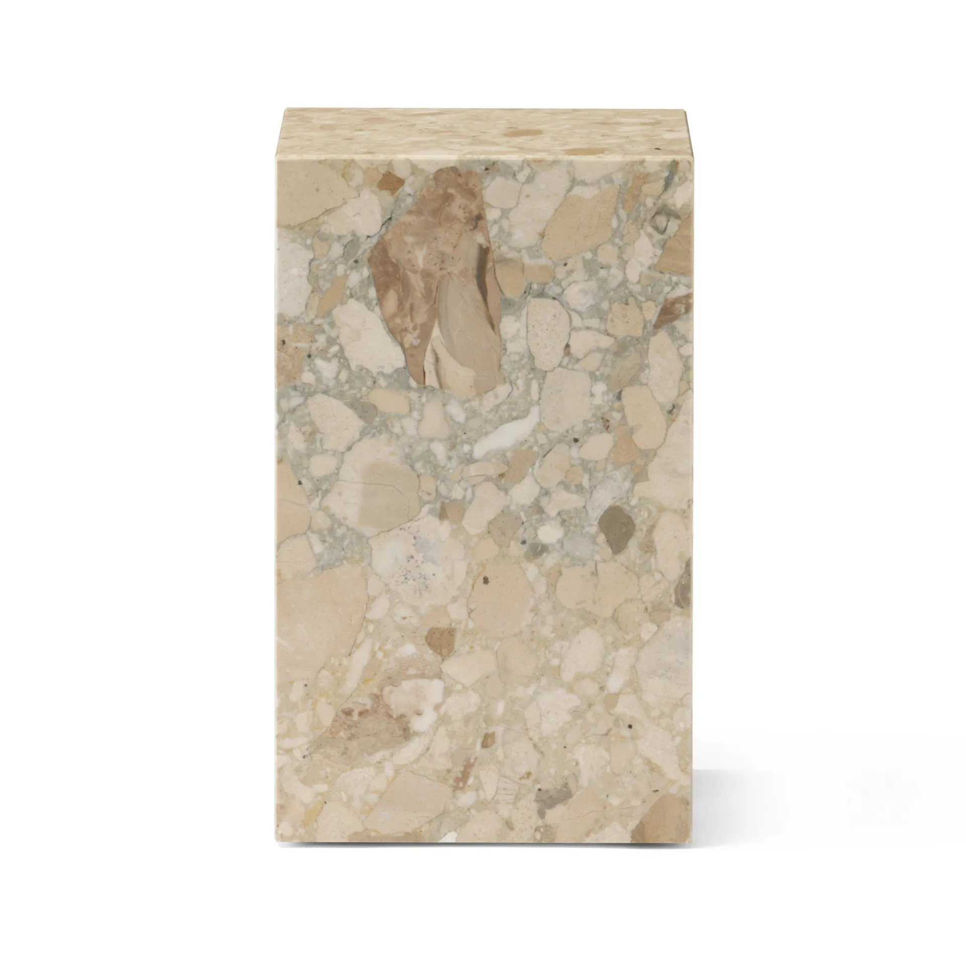 Plinth tall bijzettafel 30x30x51 cm, Kunis Breccia Audo Copenhagen