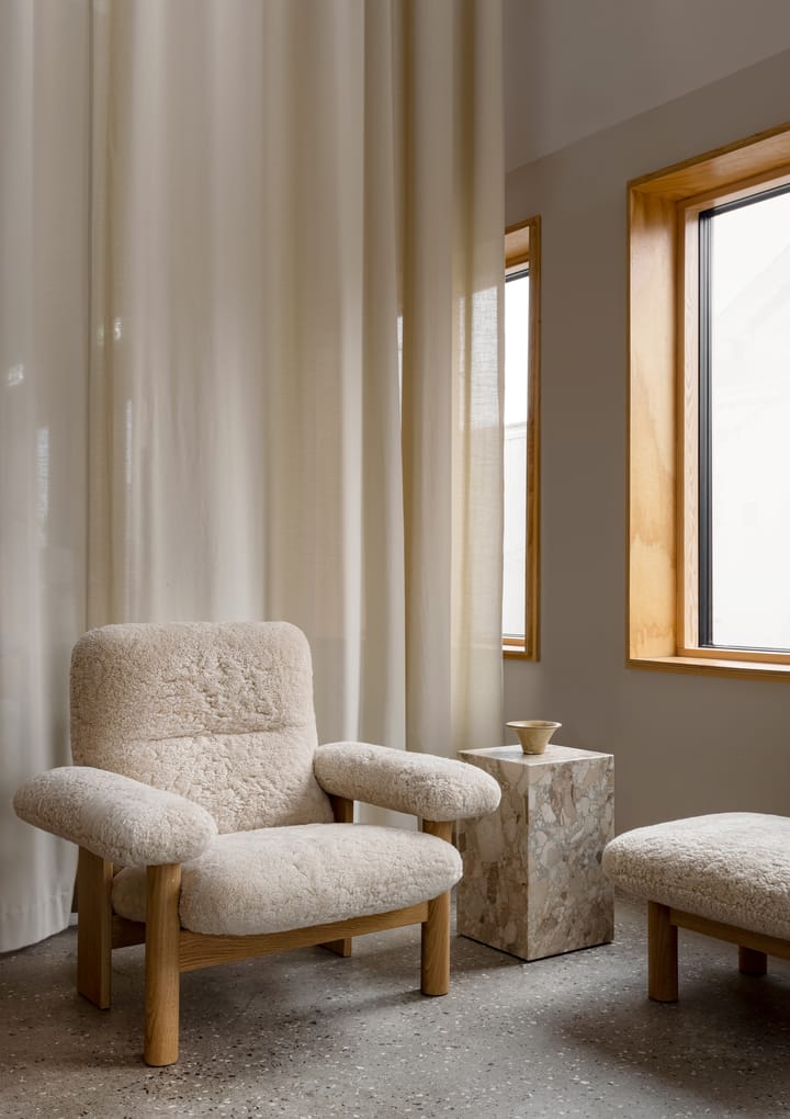 Plinth tall bijzettafel 30x30x51 cm, Kunis Breccia Audo Copenhagen