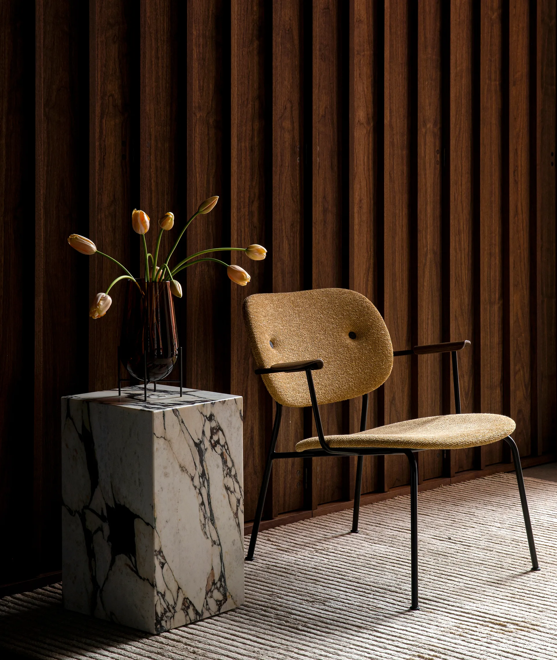 Plinth tall bijzettafel 30x30x51 cm, Multi rose Audo Copenhagen