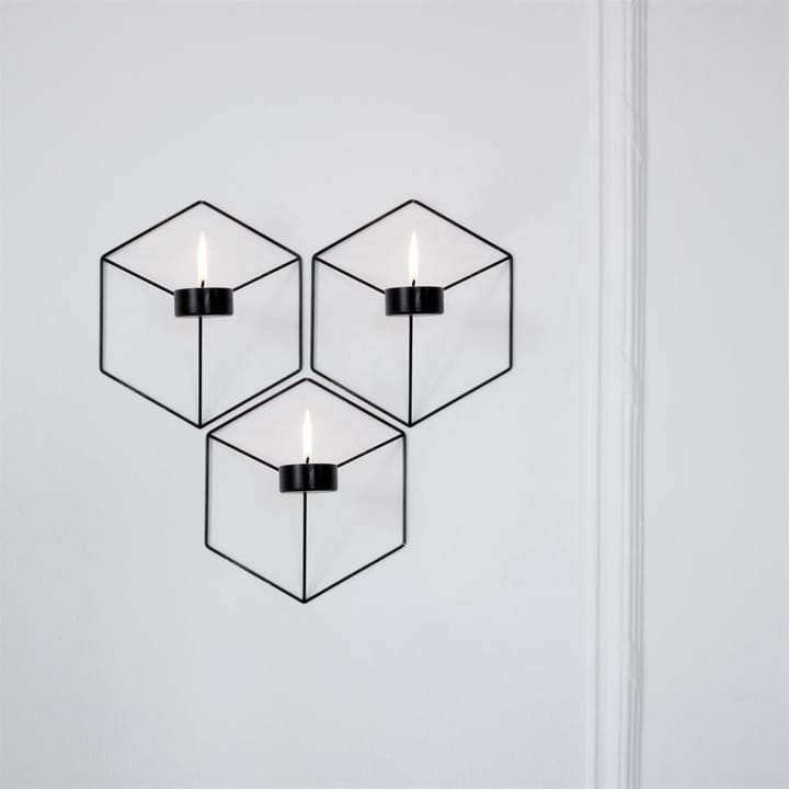 POV theelichthouder wand - 3-pack zwart Audo Copenhagen