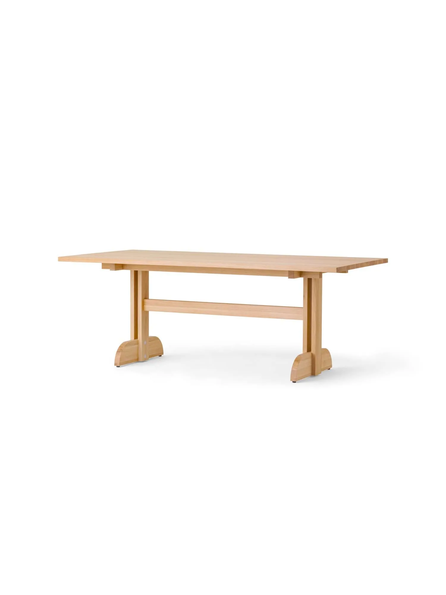 Puffin eettafel eiken massief naturel, Naturel eiken, 200x95 cm Audo Copenhagen