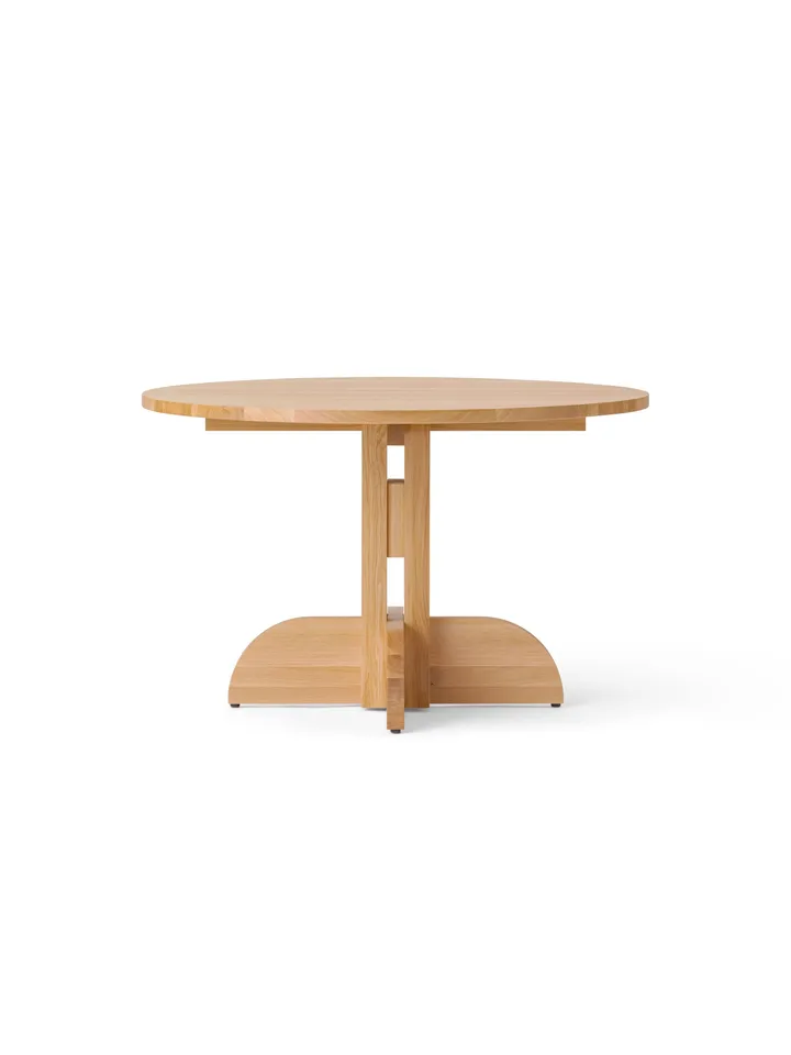 Puffin eettafel eiken massief naturel - Natuurlijk eiken, Ø120 cm - Audo Copenhagen
