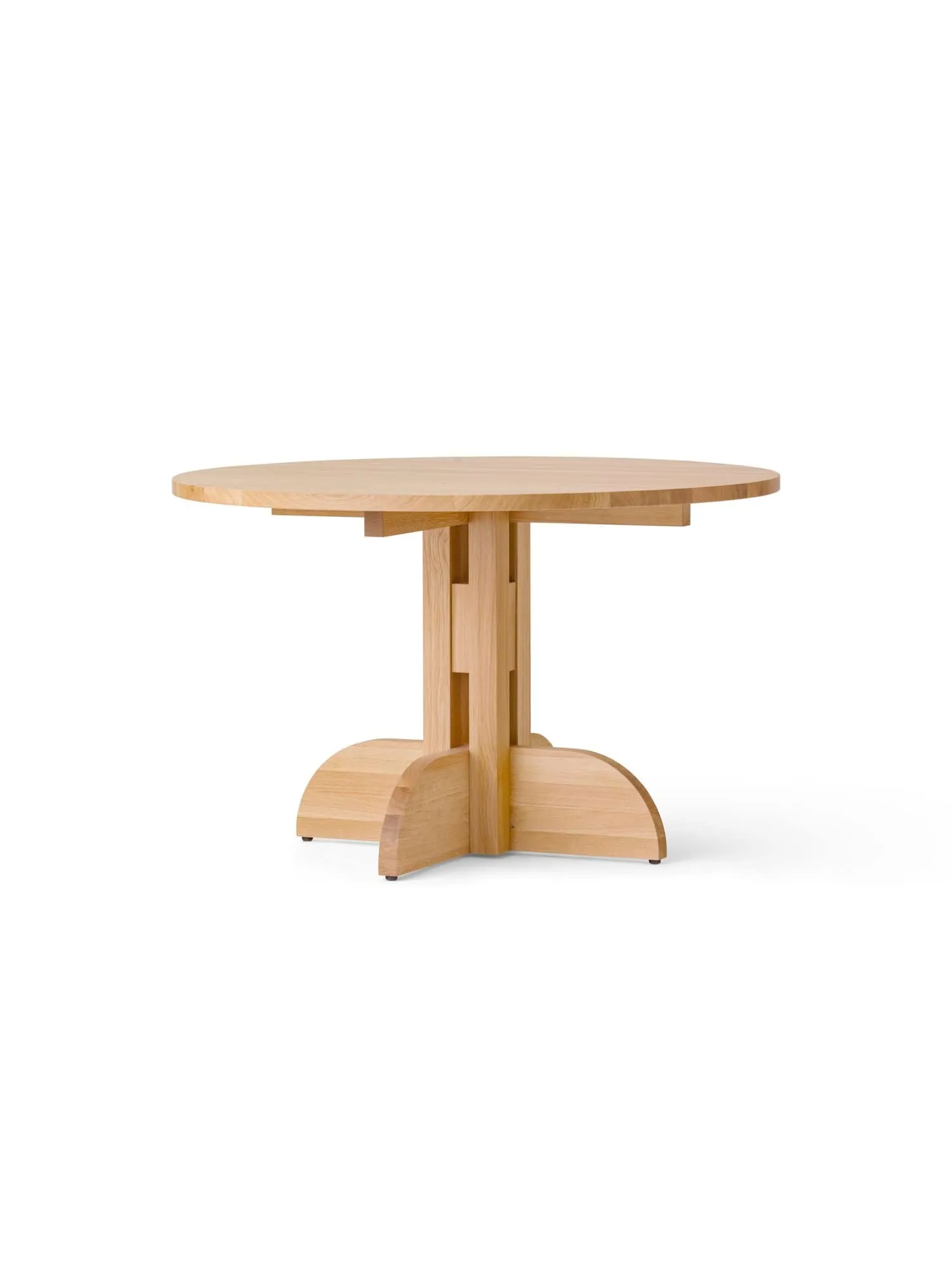 Puffin eettafel eiken massief naturel, Natuurlijk eiken, Ø120 cm Audo Copenhagen