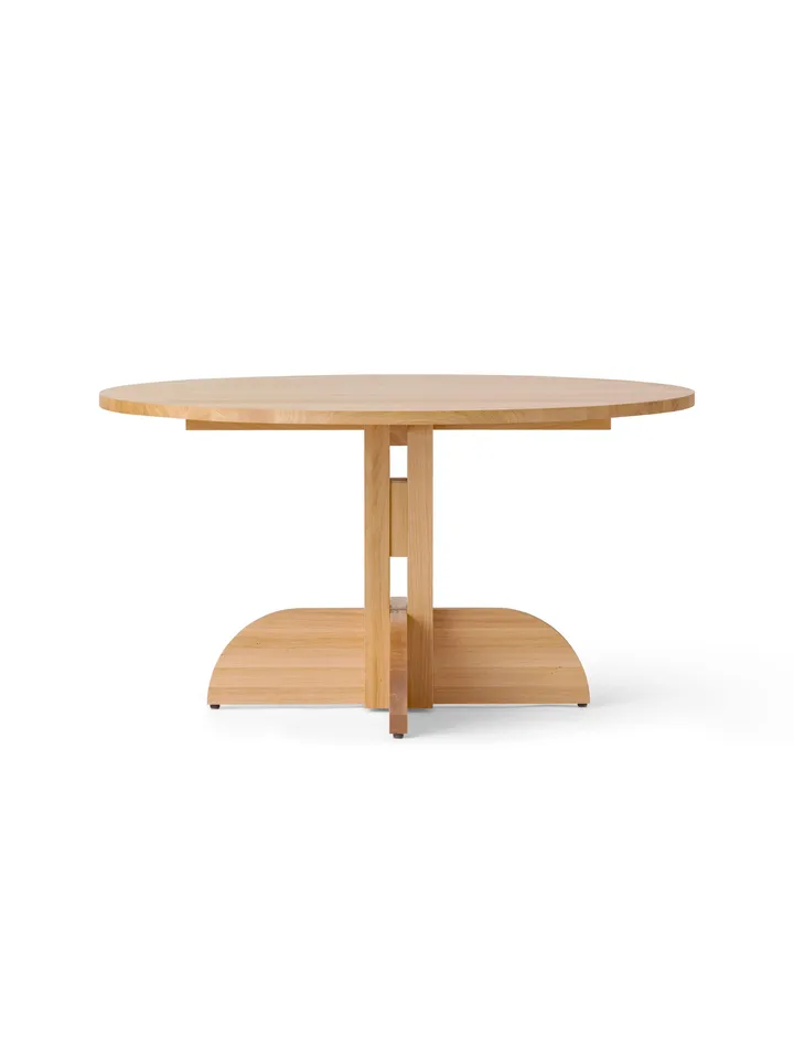 Puffin eettafel eiken massief naturel - Natuurlijk eiken, Ø140 cm - Audo Copenhagen