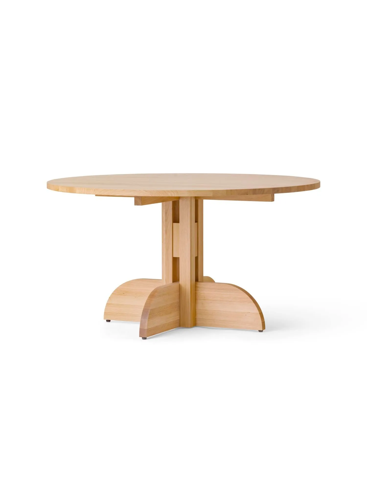 Puffin eettafel eiken massief naturel, Natuurlijk eiken, Ø140 cm Audo Copenhagen