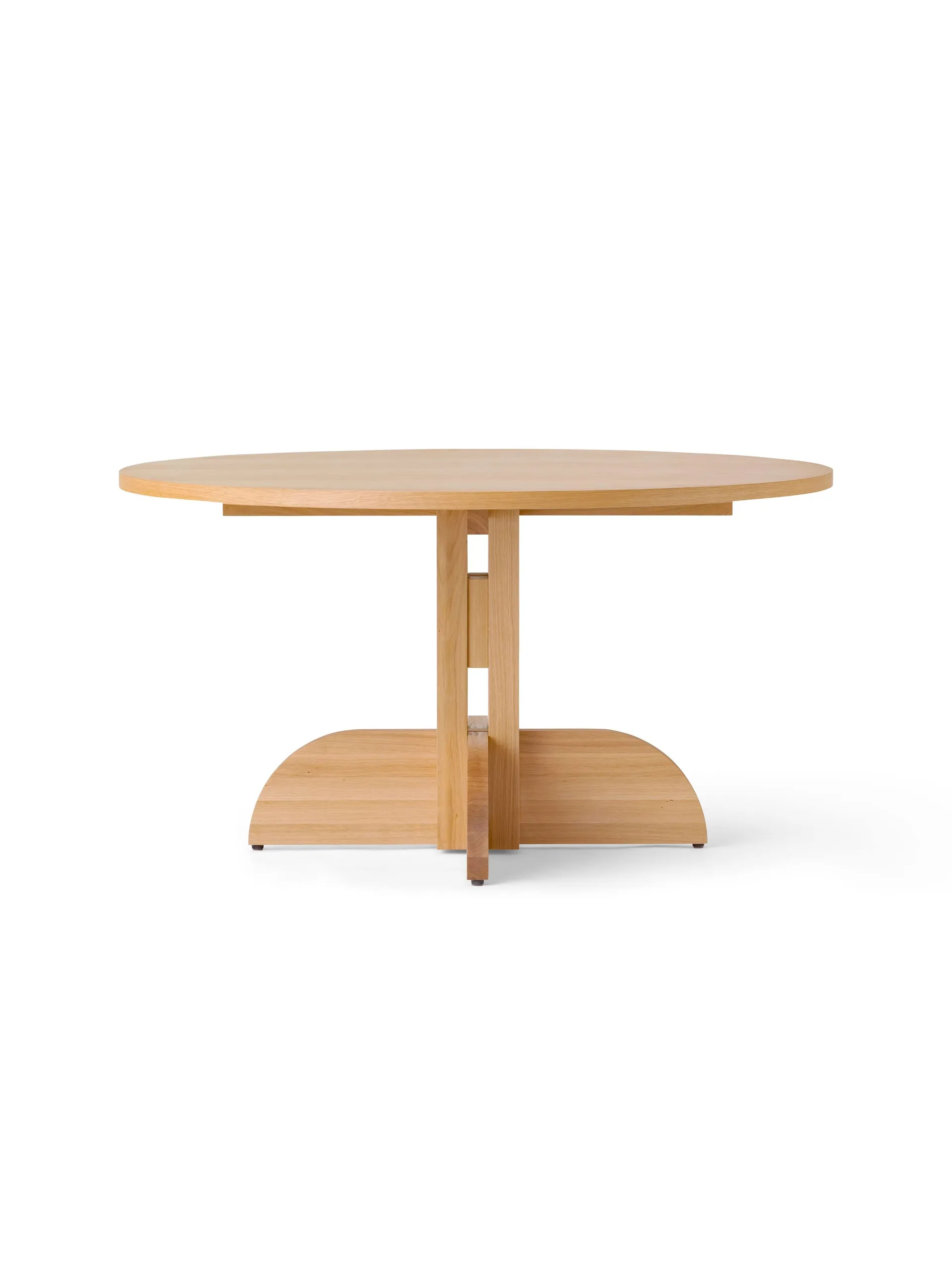 Puffin eettafel eikenfineer Natural, Natuurlijk eikenfineer, Ø140 cm Audo Copenhagen