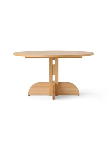 Puffin eettafel eikenfineer Natural - Natuurlijk eikenfineer, Ø140 cm - Audo Copenhagen