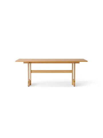 Puffin eettafel eikenfineer Natural - Natuurlijk eikenfineer, 200x95 cm - Audo Copenhagen