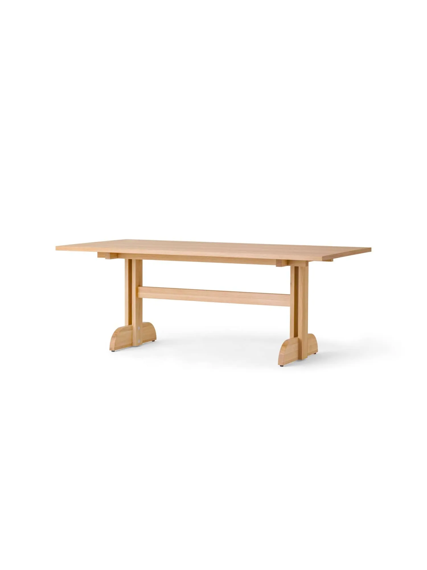 Puffin eettafel eikenfineer Natural, Natuurlijk eikenfineer, 200x95 cm Audo Copenhagen