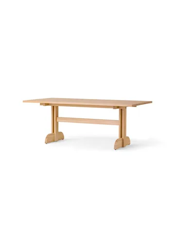 Puffin eettafel eikenfineer Natural - Natuurlijk eikenfineer, 200x95 cm - Audo Copenhagen