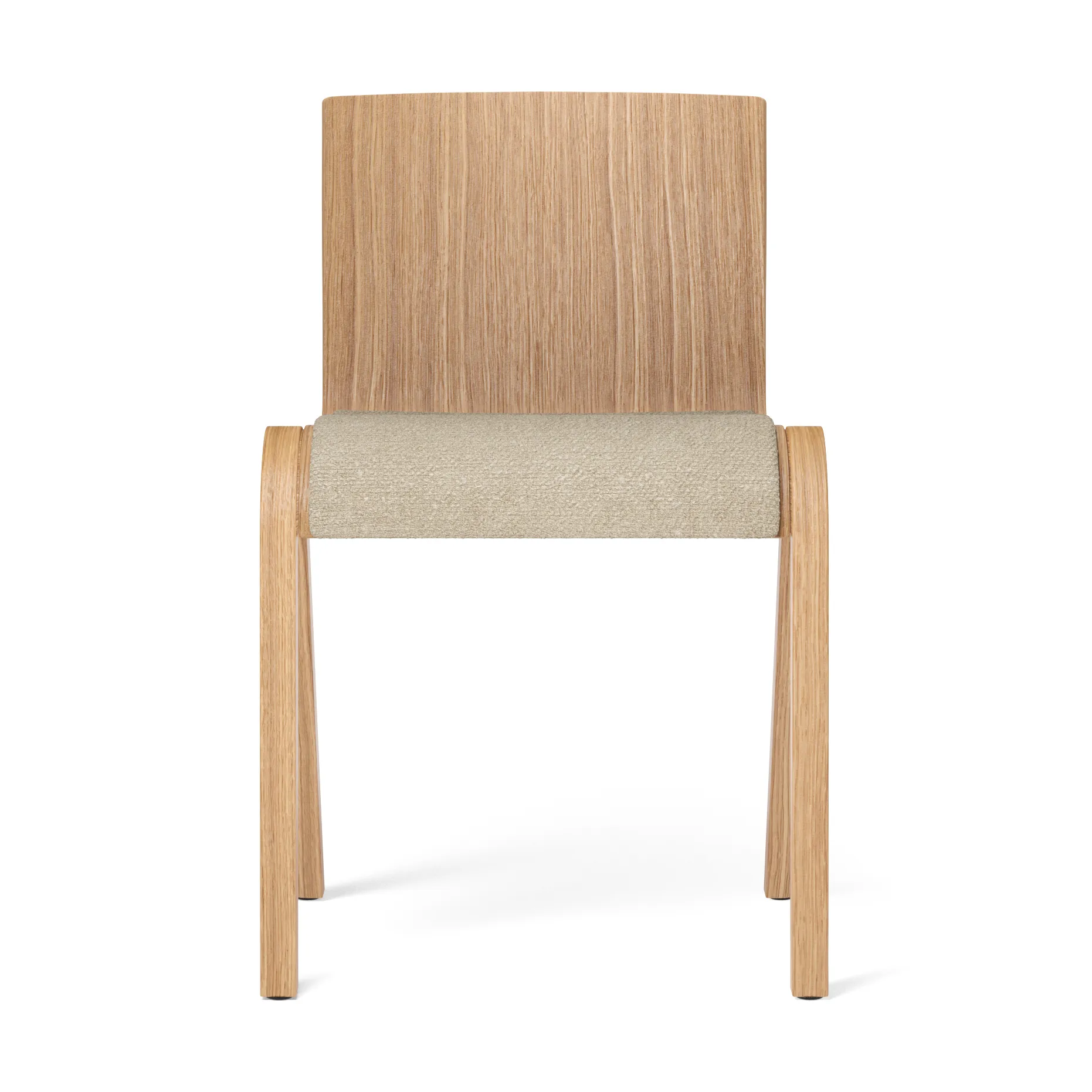 Ready stoel gestoffeerde zitting, Natural oak-Audo Bouclé 02 Audo Copenhagen
