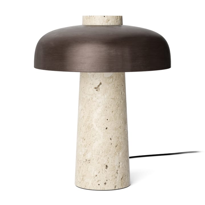 Reverse tafellamp 30 cm - Travertijn-verbronsd messing - Audo Copenhagen