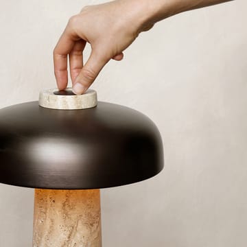 Reverse tafellamp - Travertijn-verbronsd messing - Audo Copenhagen